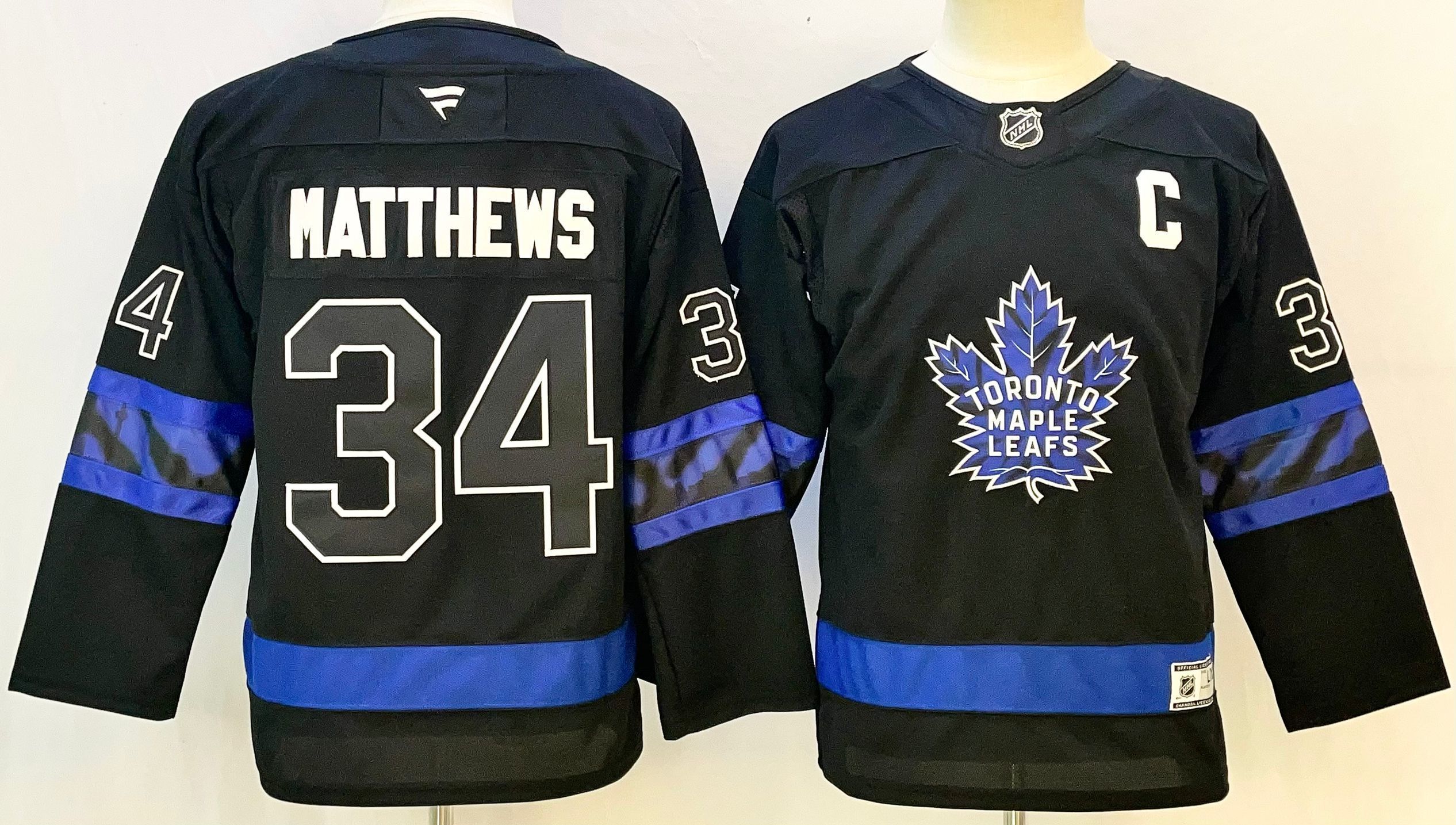 Youth Toronto Maple Leafs #34 Matthews Black 2026 Adidias NHL Jersey style 001